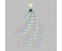 Mantello di luci per albero di Natale alto 150cm 234 gocce di luce led rgb